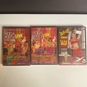 NEW CRUNCH & Beachbody Dance Workout DVDs (3).